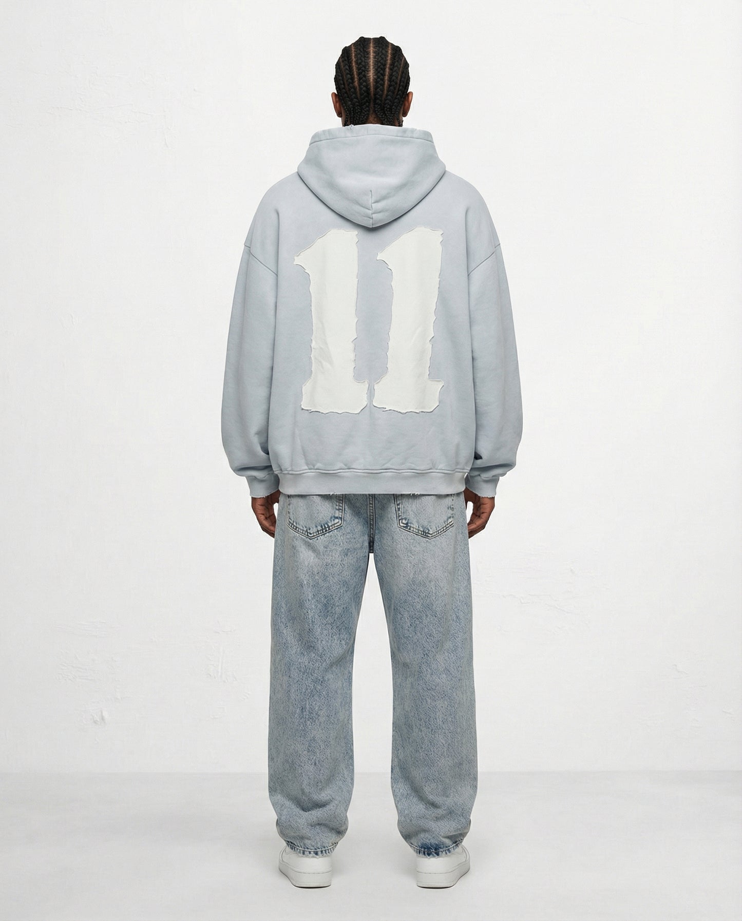 Sweatshirt OVERSIZE CAMPY 11 logo front gray