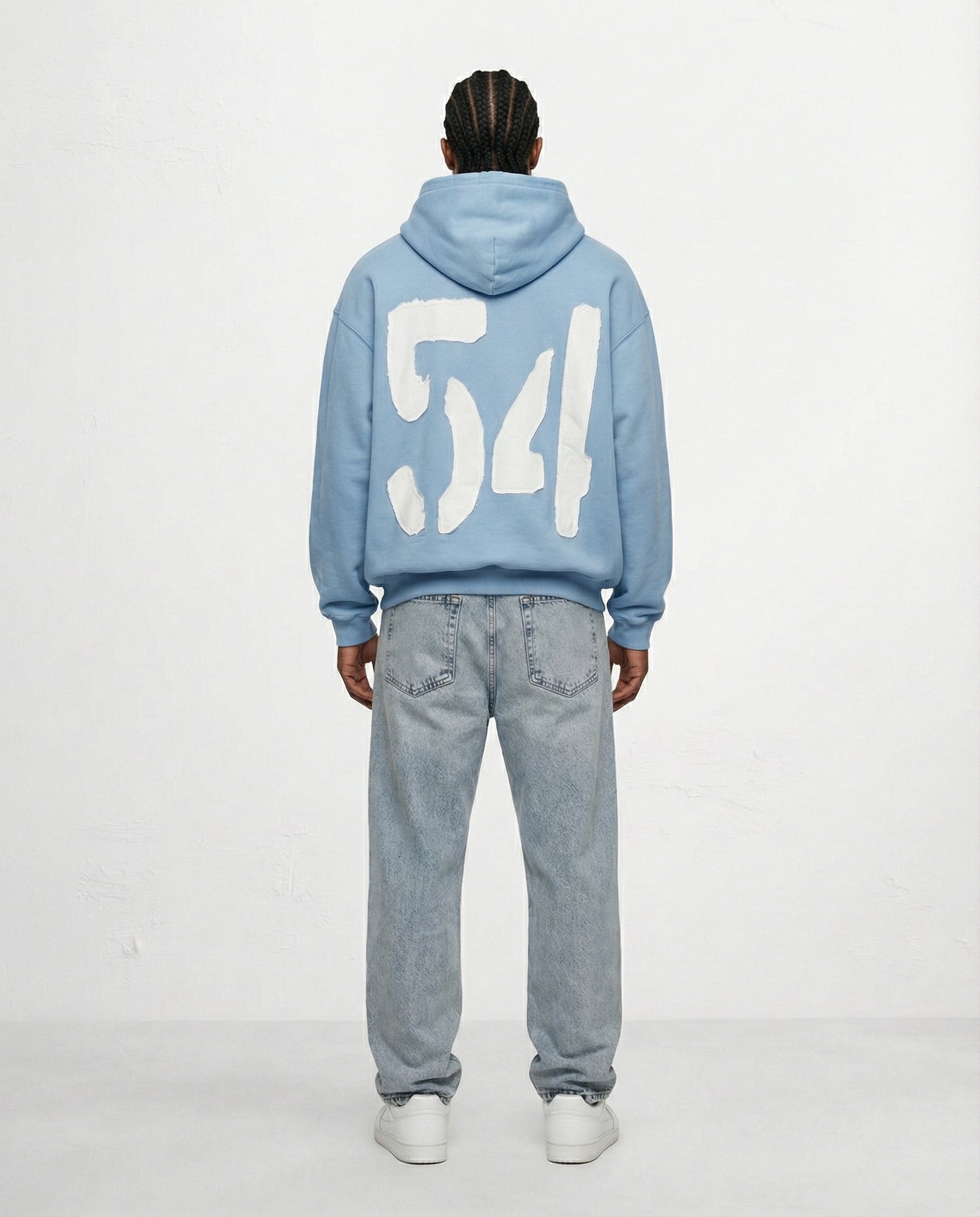 Sweatshirt OVERSIZE CAMPY 54 logo front Blue