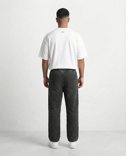 Jeans Flower Texture Rubber Black