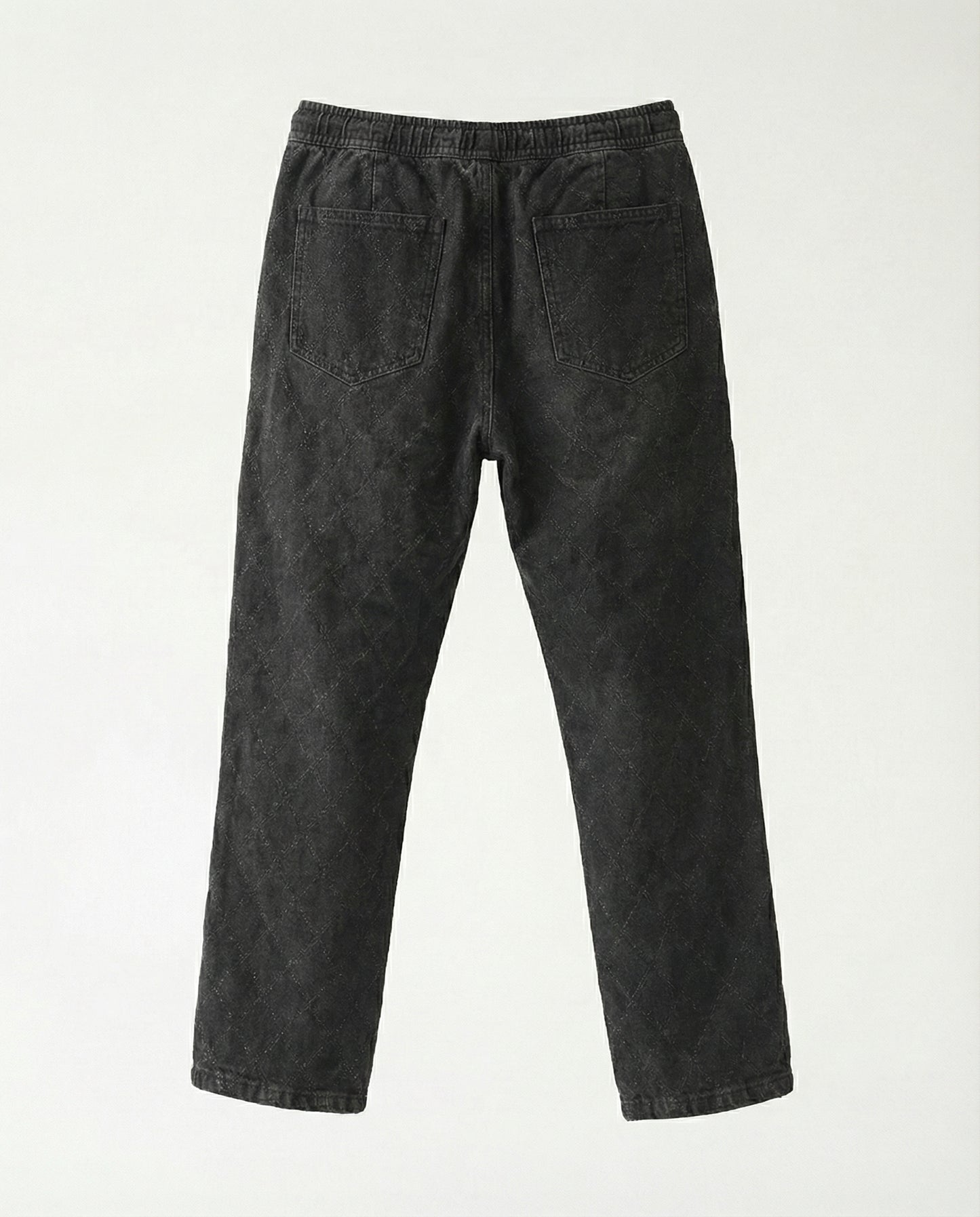 Jeans Flower Texture Rubber Black