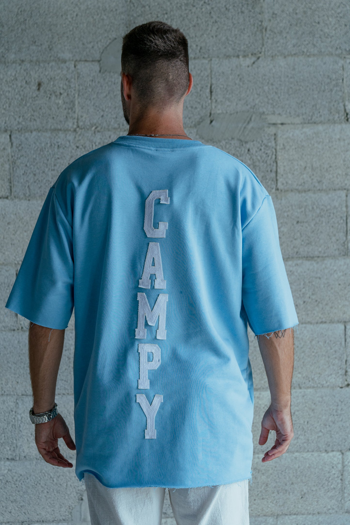 T-shirt CAMPY VERTICAL Blue