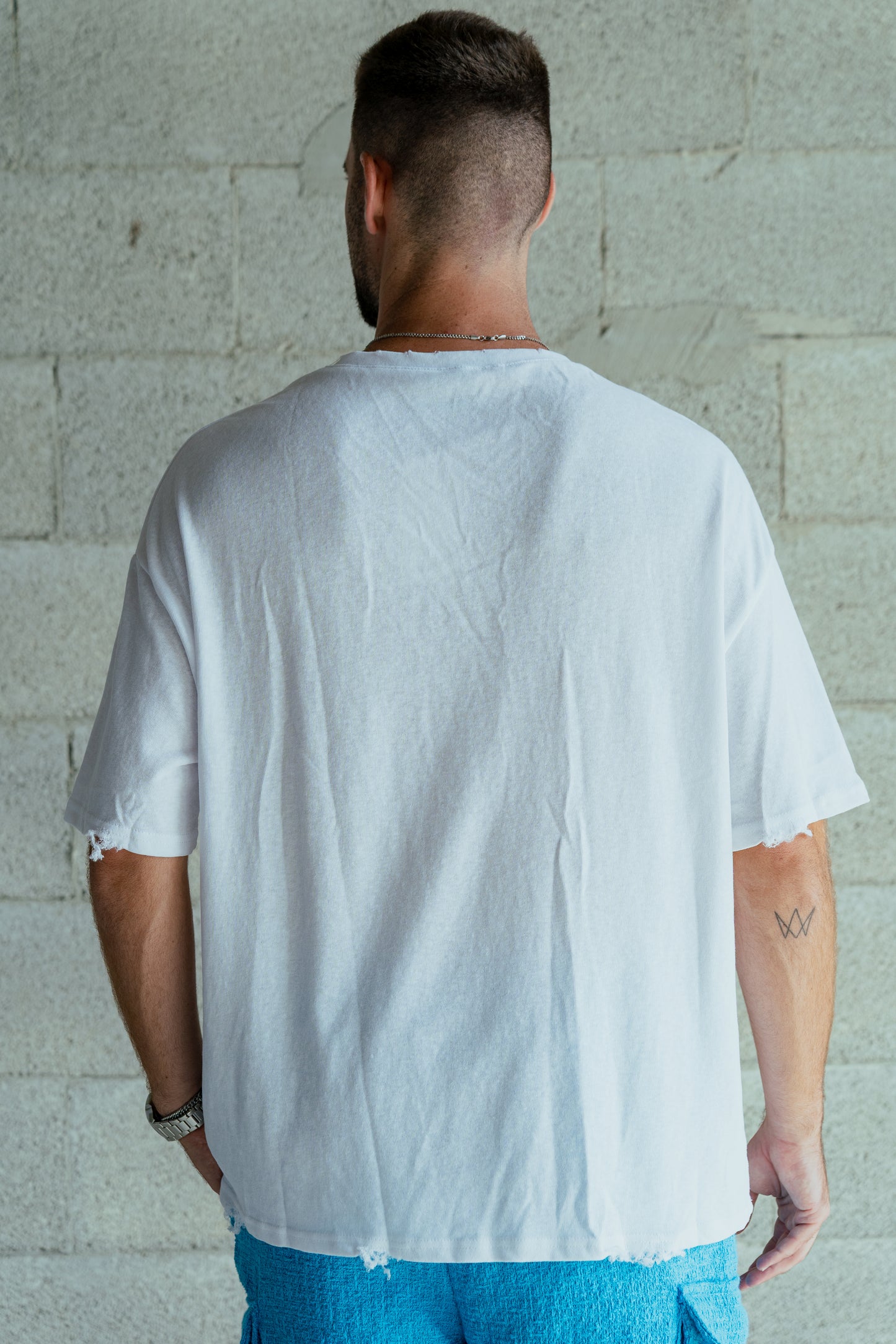 T-shirt Eilat linen V white