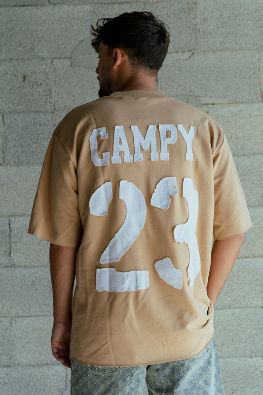 T-shirt Campy 23 Embroidery Beige