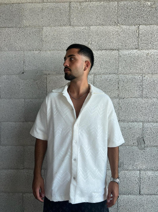 Shirt- Zigzag White