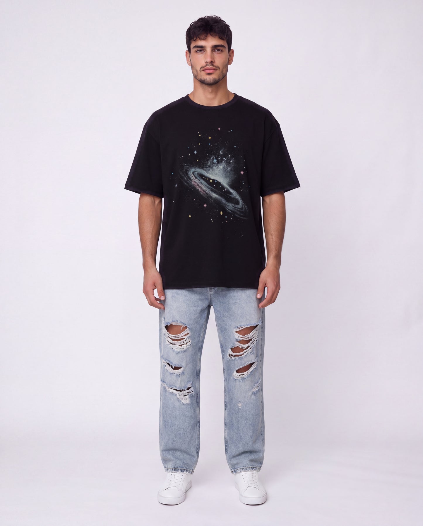 T-shirt- Oversize Space Black