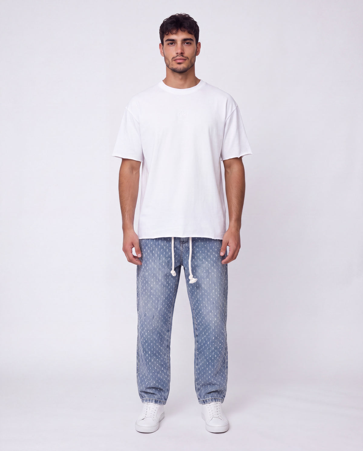 Jeans Lines Texture Rubber Blue