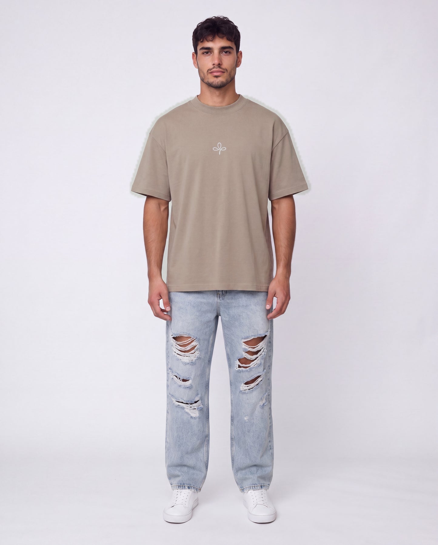 T-shirt- Oversize Flok Mocha