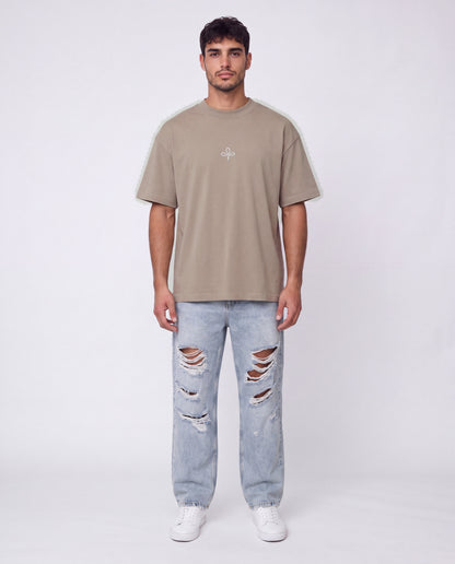 T-shirt- Oversize Flok Mocha