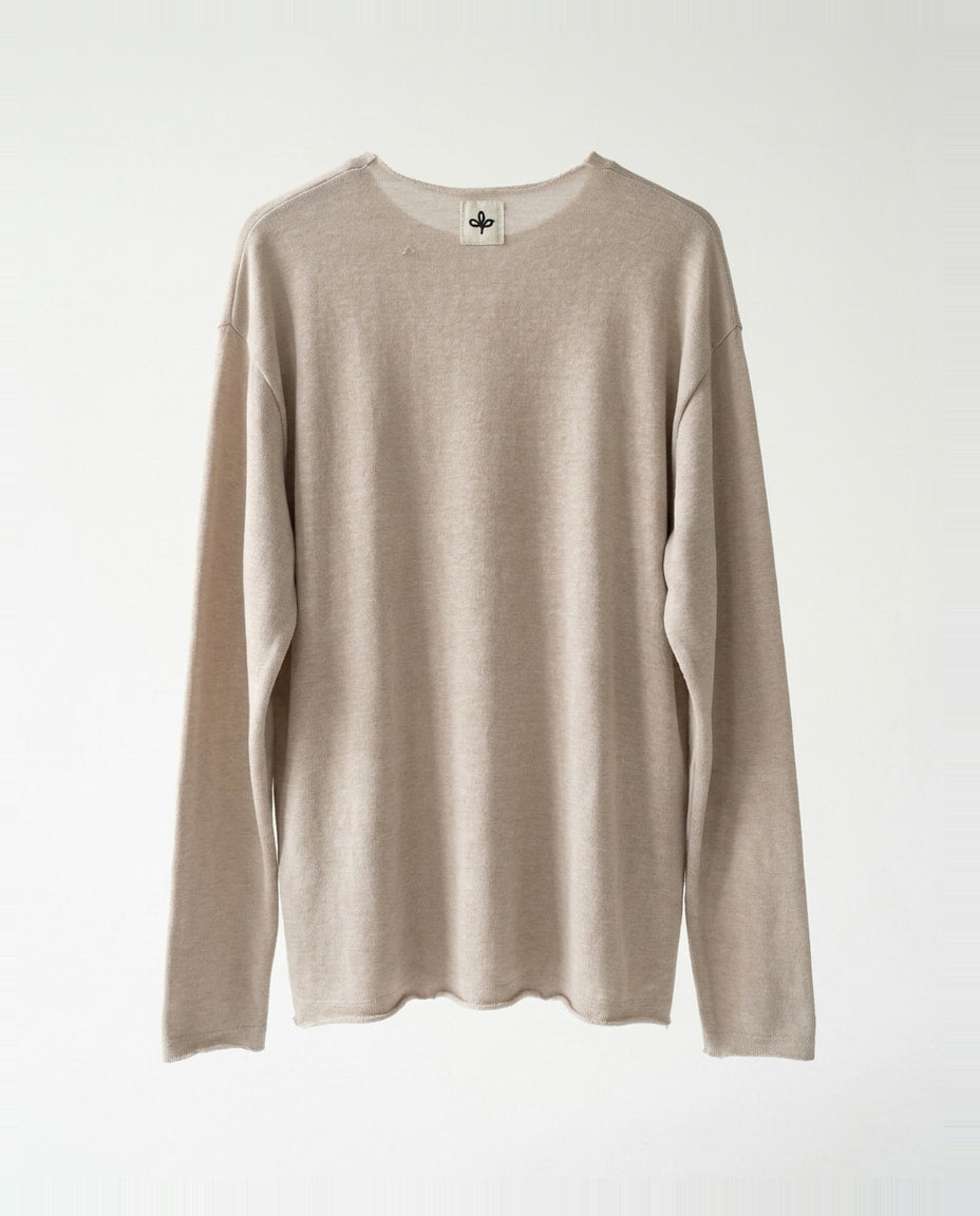 Long shirt- Liam Open Beige
