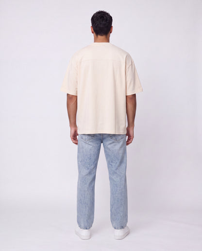 T-shirt- Oversize Flok Cream
