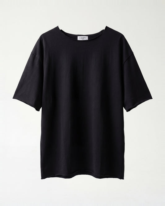 T-shirt- Oversize French teri Black