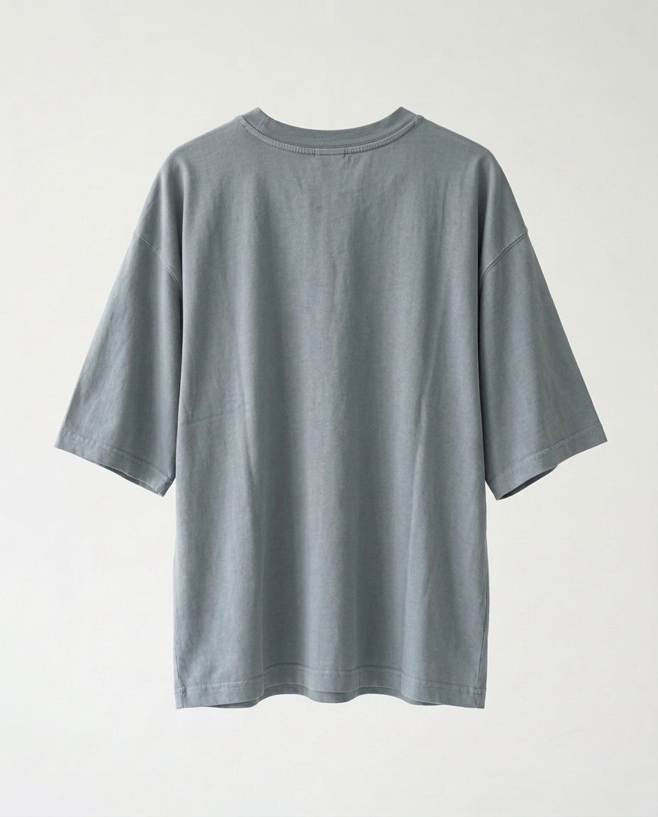 T-shirt- Oversize Wash Patch Blue