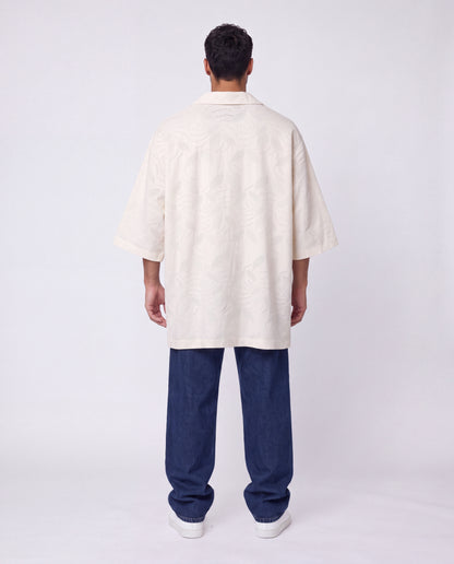 Shirt- Flower Beige
