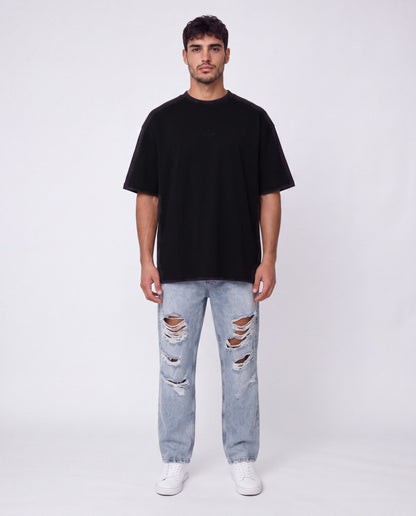 T-shirt- Oversize Flok Black