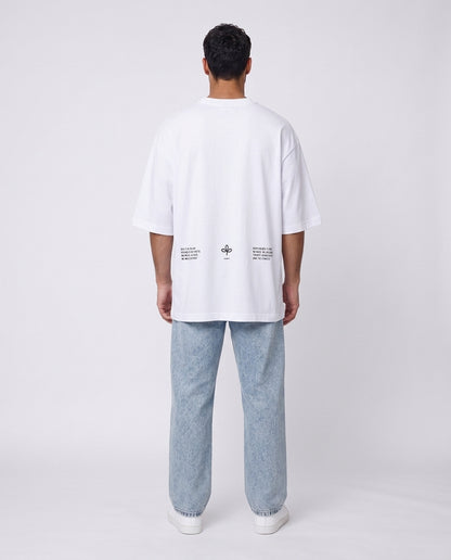 T-shirt- Oversize Street Back W&B