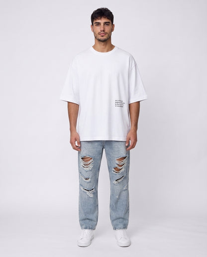 T-shirt- Oversize Street Back W&B