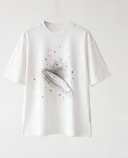 T-shirt- Oversize Space White