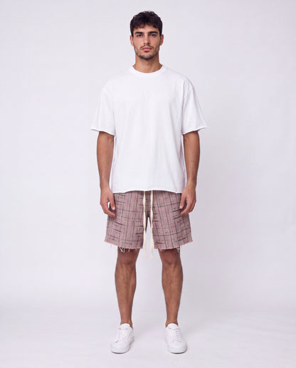 Short - Plaid Peach