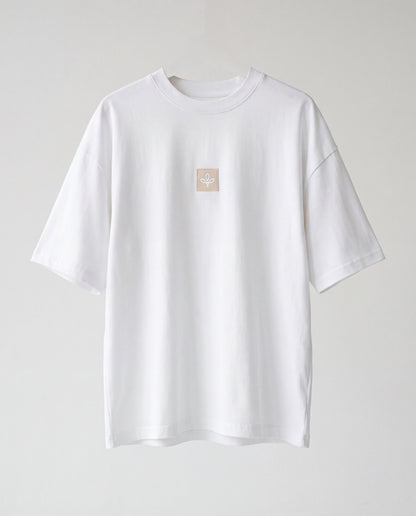 T-shirt- Oversize Wash Patch White