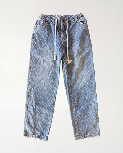 Jeans Lines Texture Rubber Blue