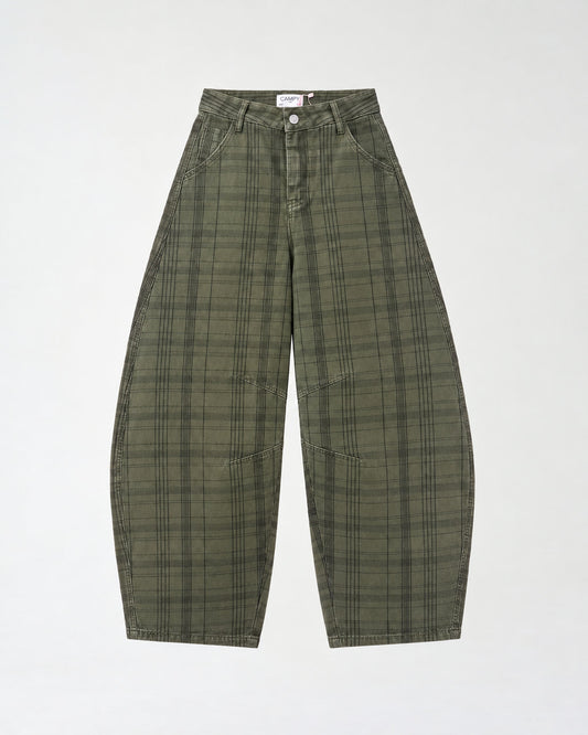 Pants- Circus Squares Green