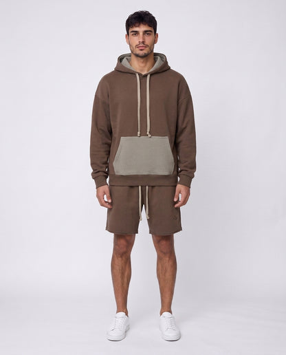 Short - Set Frayed Pocket Brown