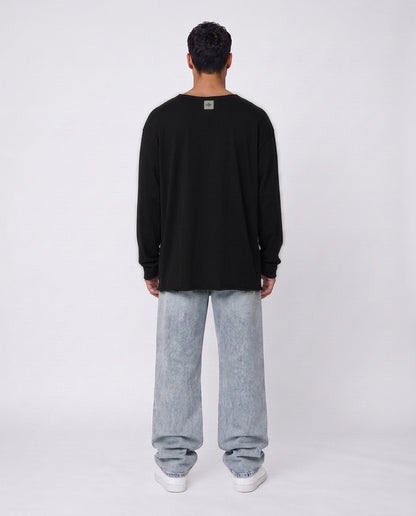 Long shirt- Liam Open Black