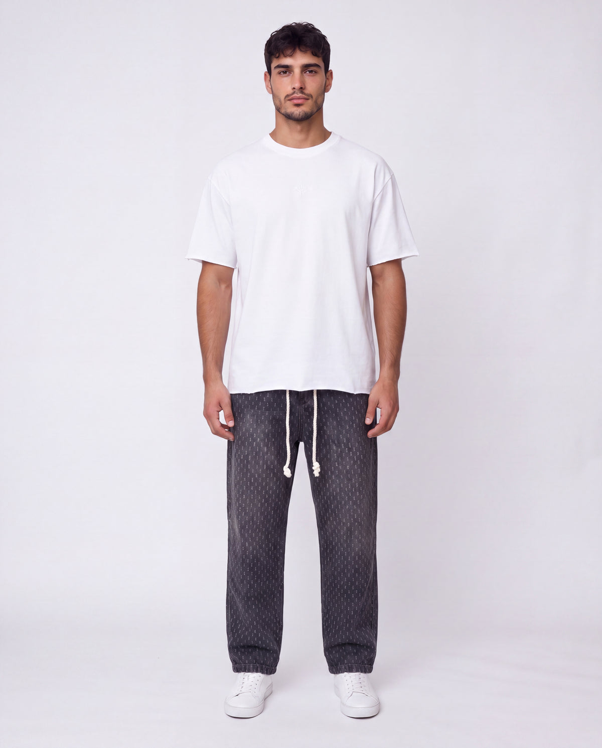 Jeans Lines Texture Rubber Black