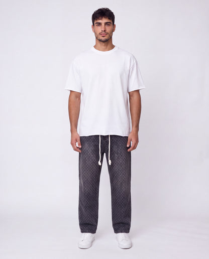 Jeans Lines Texture Rubber Black