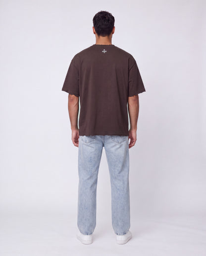 T-shirt Liam's linen rips Brown
