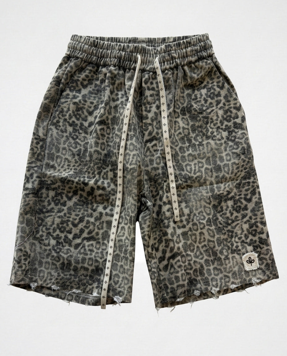 Short - Jeans 00 Leopard
