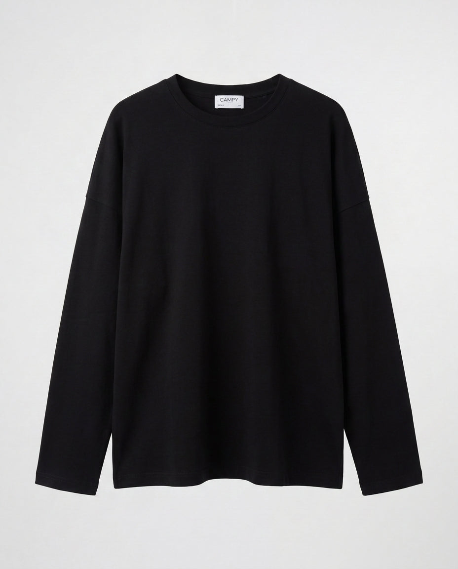 SHIRT- Raw Edge Black