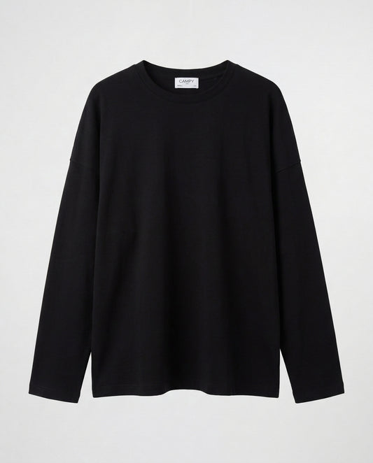 SHIRT- Raw Edge Black