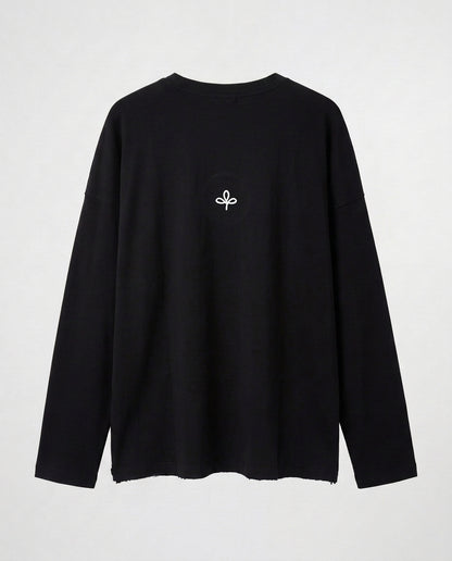 SHIRT- Raw Edge Black
