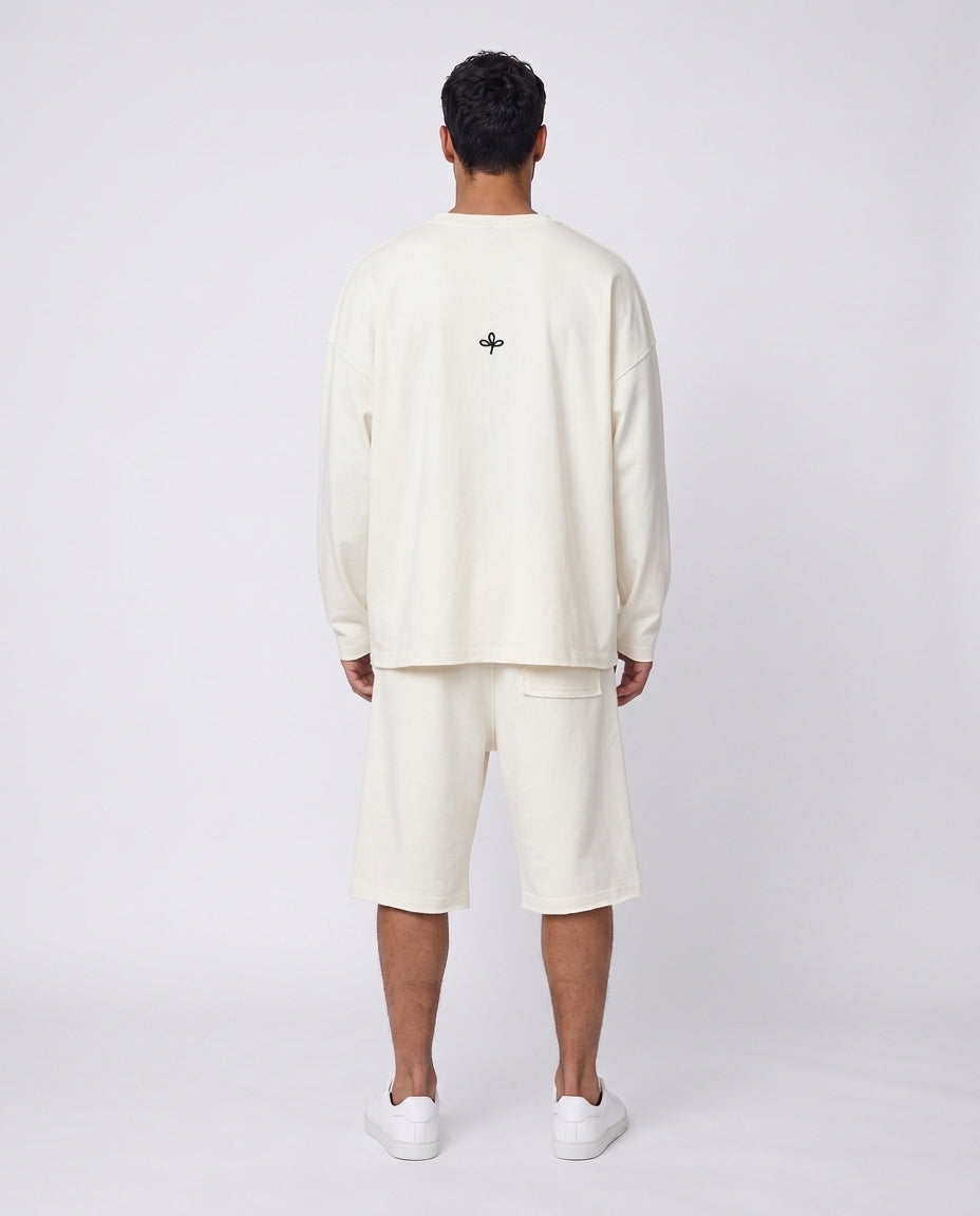 Short - Raw Edge White