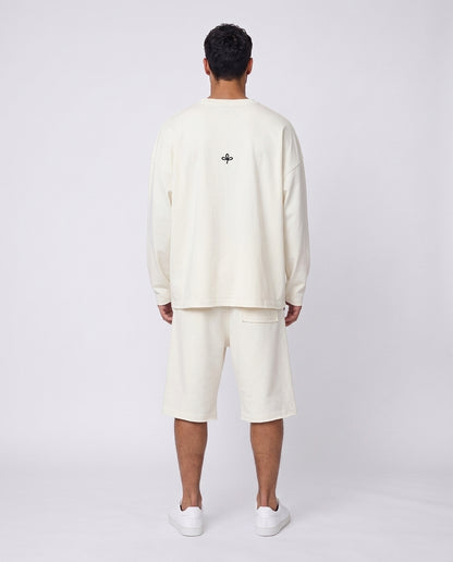 Short - Raw Edge White