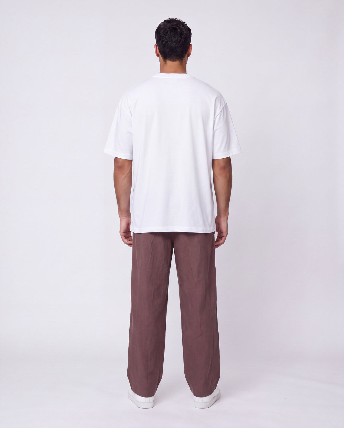 Pants- Linen balloon baggy Brown