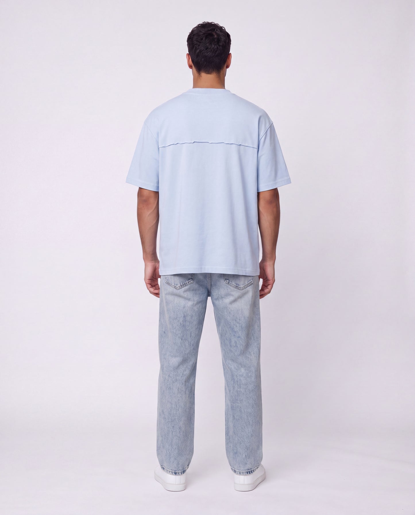 T-shirt- Oversize Flok Light Blue