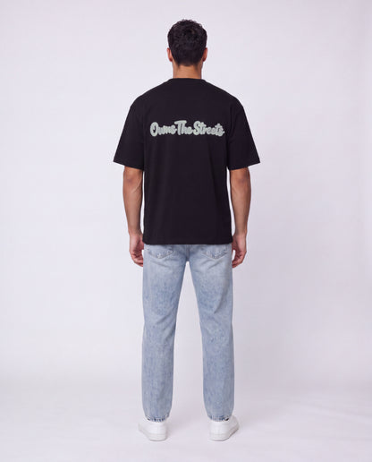 T-shirt- Oversize Streets Black