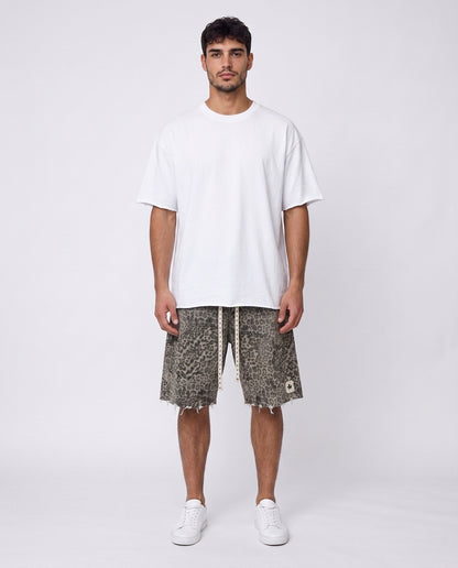 Short - Jeans 00 Leopard