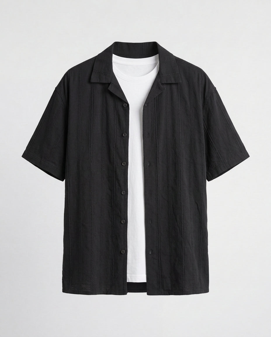 Shirt- Stripes Black