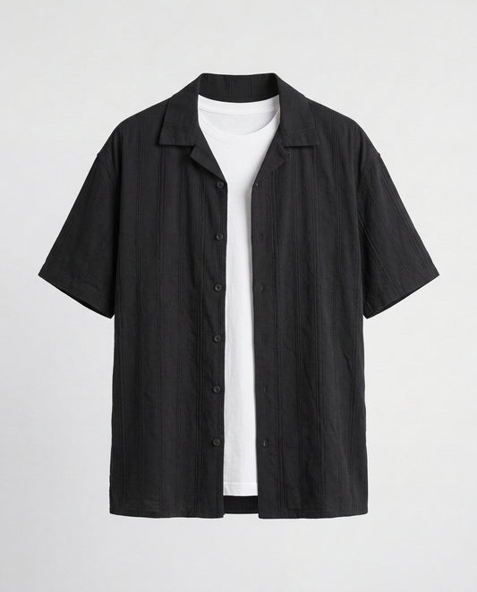 Shirt- Stripes Black