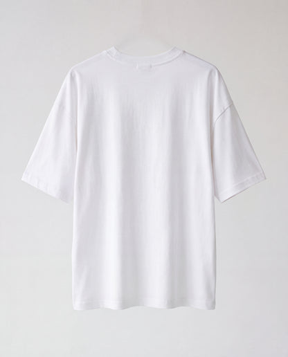 T-shirt- Oversize Wash Patch White