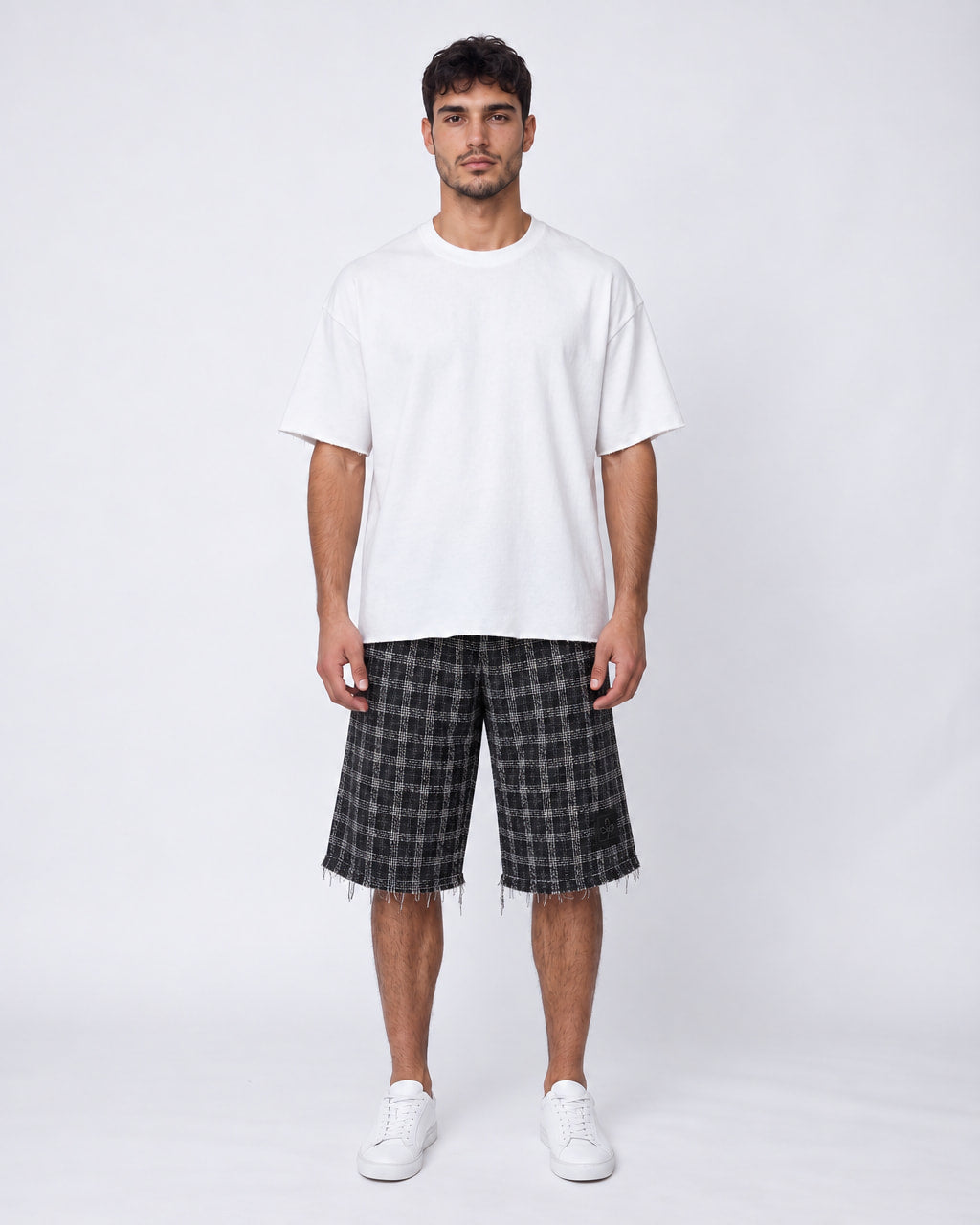 Short - Plaid B&W