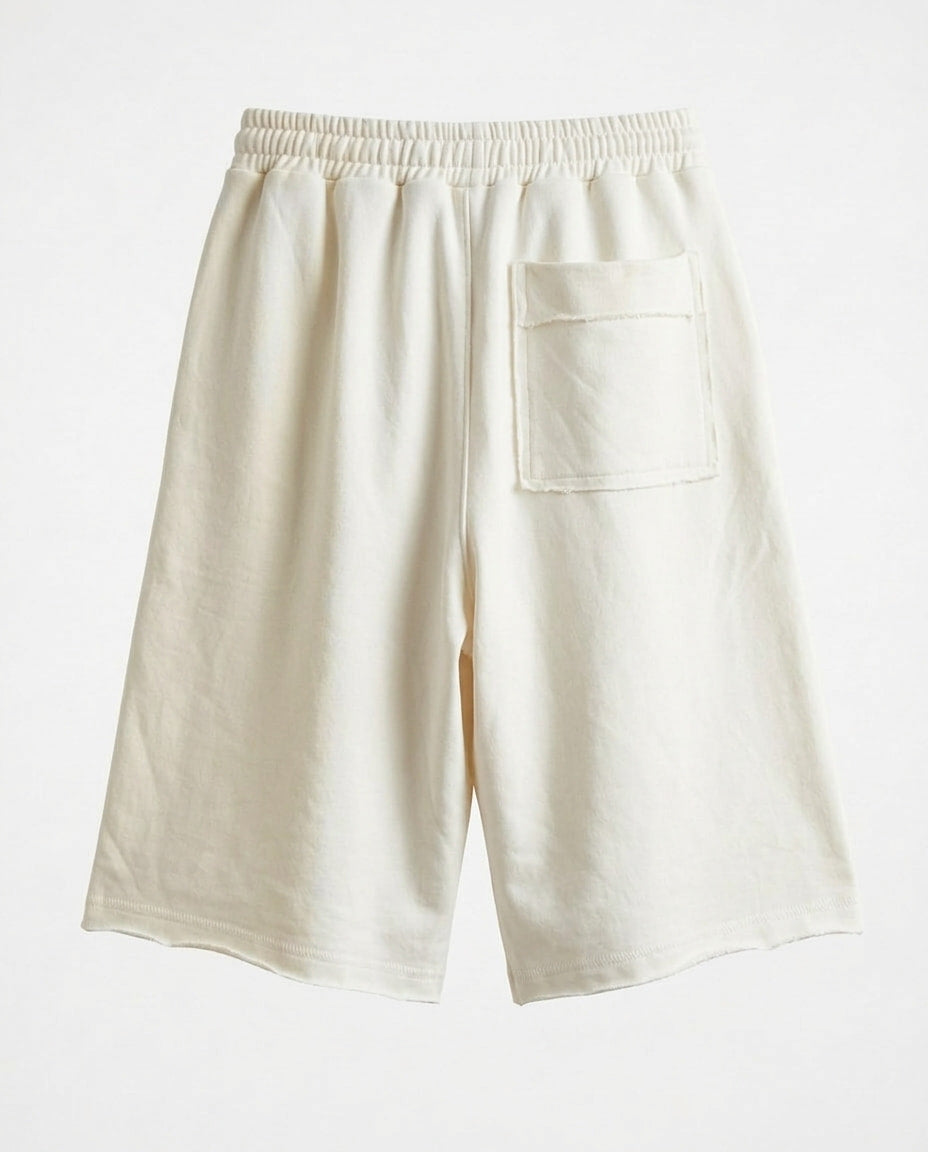 Short - Raw Edge White