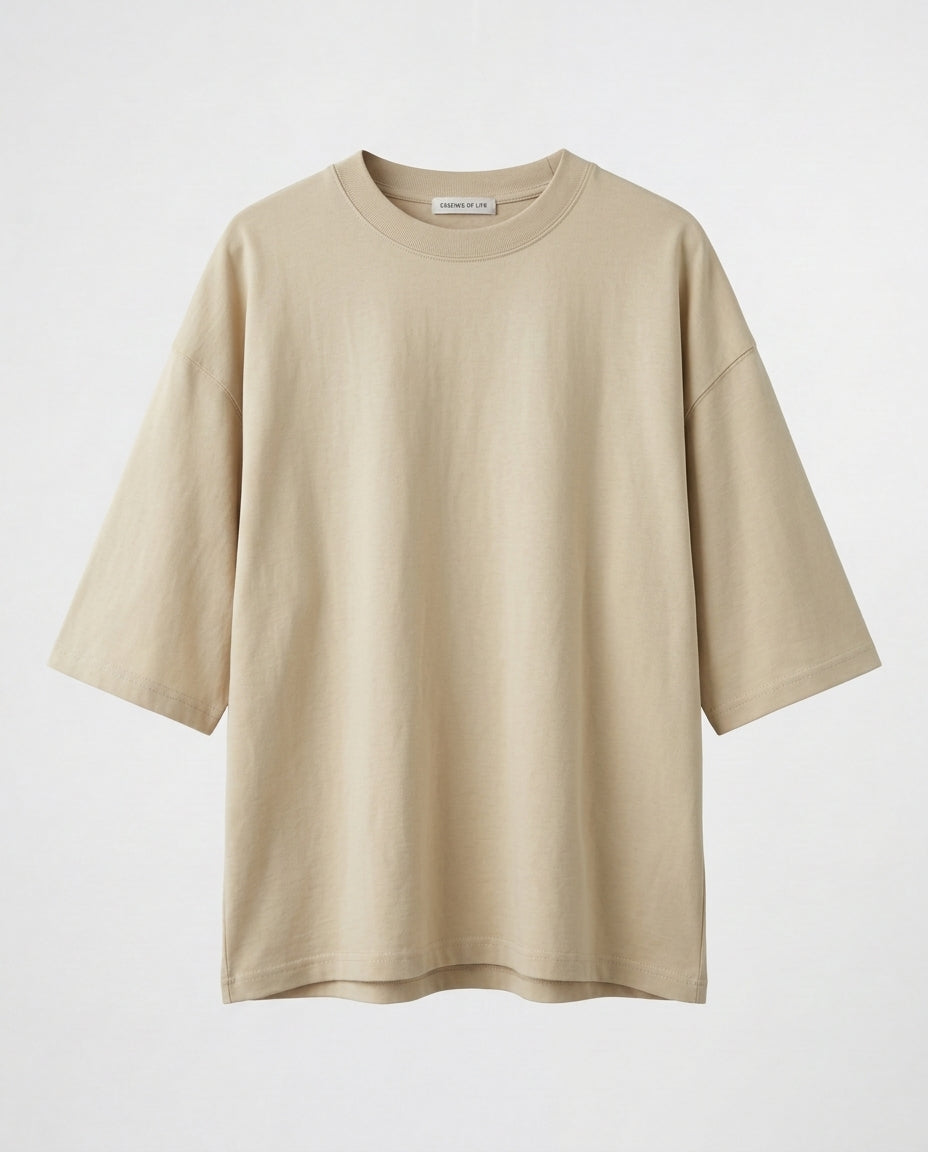 T-shirt- Campy Plain Beige