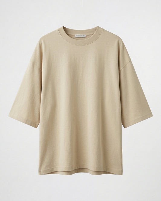 T-shirt- Campy Plain Beige