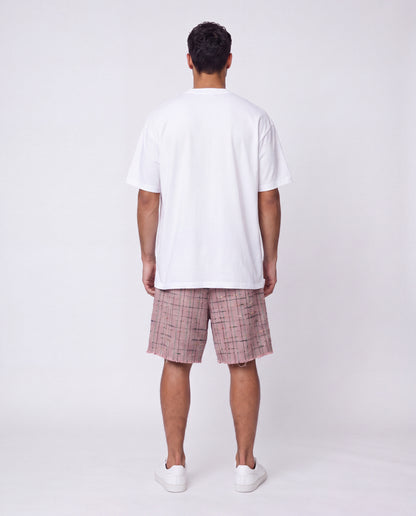 Short - Plaid Peach