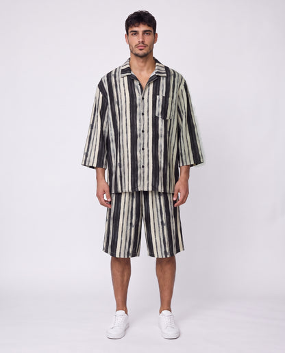 Short - Set Stripes Black