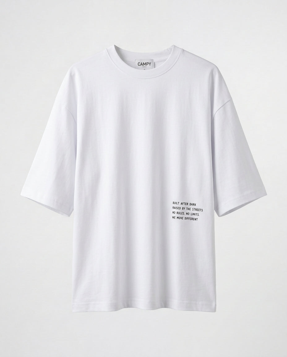 T-shirt- Oversize Street Back W&B